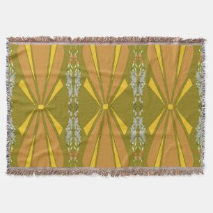 Couverture Olive Art Déco Éclaté Or