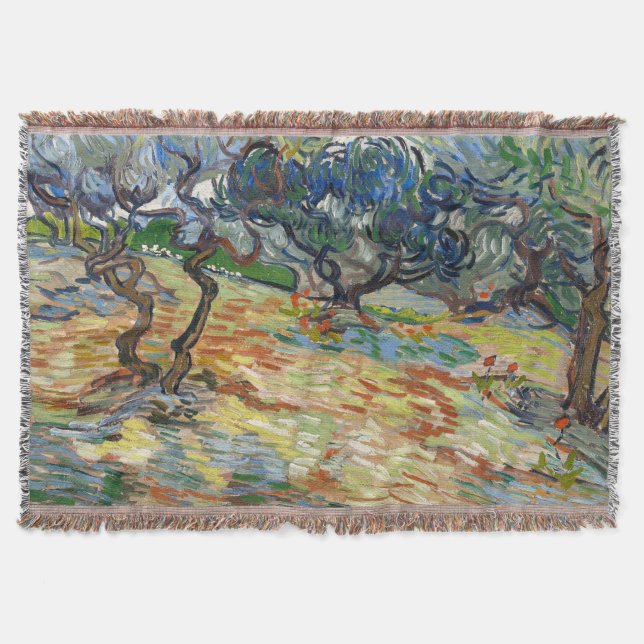 Couverture Olive Trees par Vincent Van Gogh (Devant)