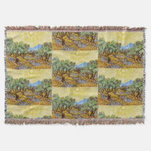 Couverture Oliviers de Van Gogh - Soleil doré et ciel d'art