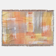 Orange Crush Aquarelle Abstraite