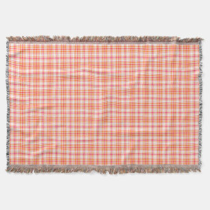 Couverture Orange et plaid de roses indien