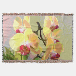 Couverture Orchidées jaunes au soleil de l'après-midi