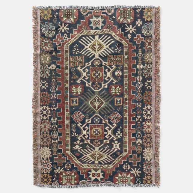 Couverture Oriental Persian Bijo 19c Empreinte de tapis (devant Vertical)