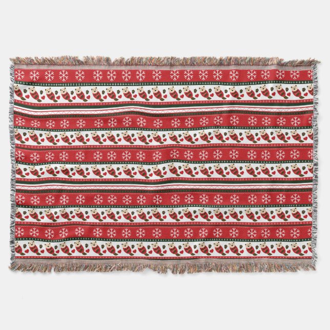 Couverture Otter Ugly Christmas Sweater Pattern (Devant)