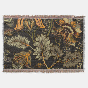 Couverture Paisley floral indien, motif sans couture ethnique