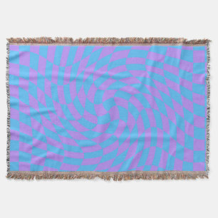 Couverture Pale-Bleu déformé et Lavender Checker