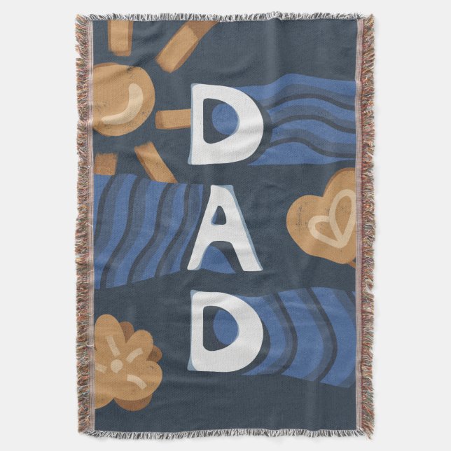 Couverture Papa - Bonne Fête des pères bleu marine (devant Vertical)