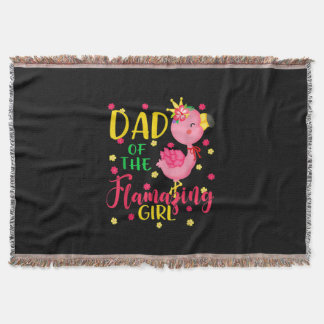 Couverture Papa De Flamazing Fille Mignonne Flamant rose Papa