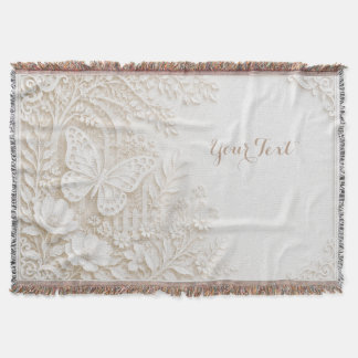 Couverture Papier découpé élégant papillon avec cadre floral