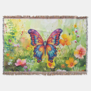 Couverture Papillon Bleu Orange Ailes