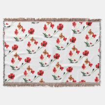 Papillon rouge Poppy Flower Nature