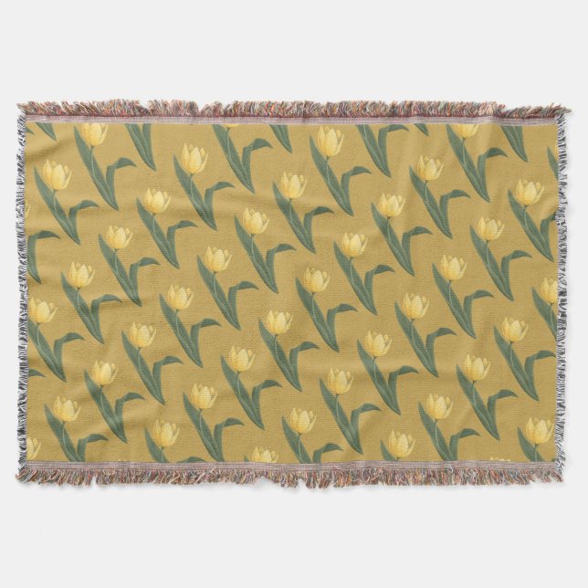 Couverture Pâques Tulipe Blanche Classique Pâques Jetons Blan (Devant)