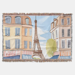 Couverture Paris France Tour Eiffel Aquarelle Voyage