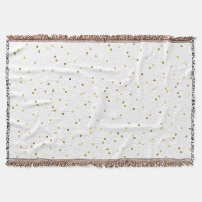 Couverture Parties scintillant d'or Confetti Dot Polka Clou d (Devant)