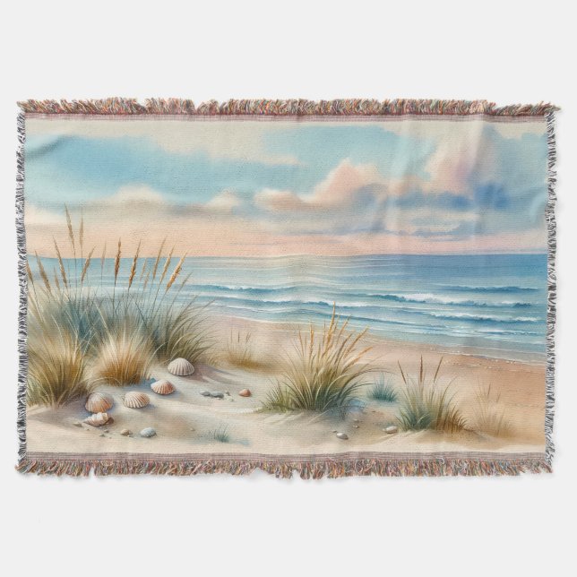 Couverture Pastel Coastal Dunes Watercolor (Devant)