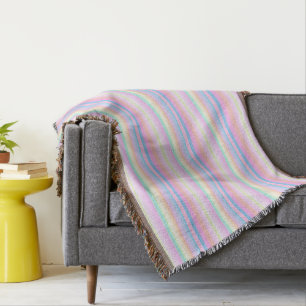 Couverture pastel doux créatif rayé