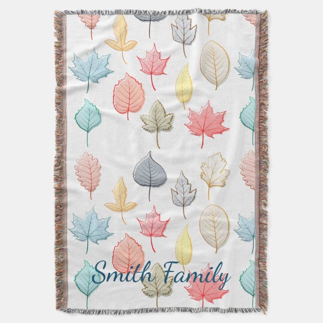 Couverture Pastel Feuilles (devant Vertical)
