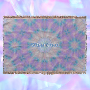 Couverture Pastel Mère de Perle Nom du Motif Monogramme