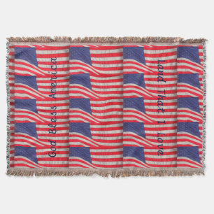 Couverture Patriotic Thon Blanket, Drapeaux américains