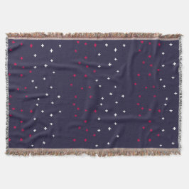 Couverture Patriotique rouge blanc & bleu croix suisse plus s