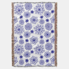 Couverture Patten bleu fleuri
