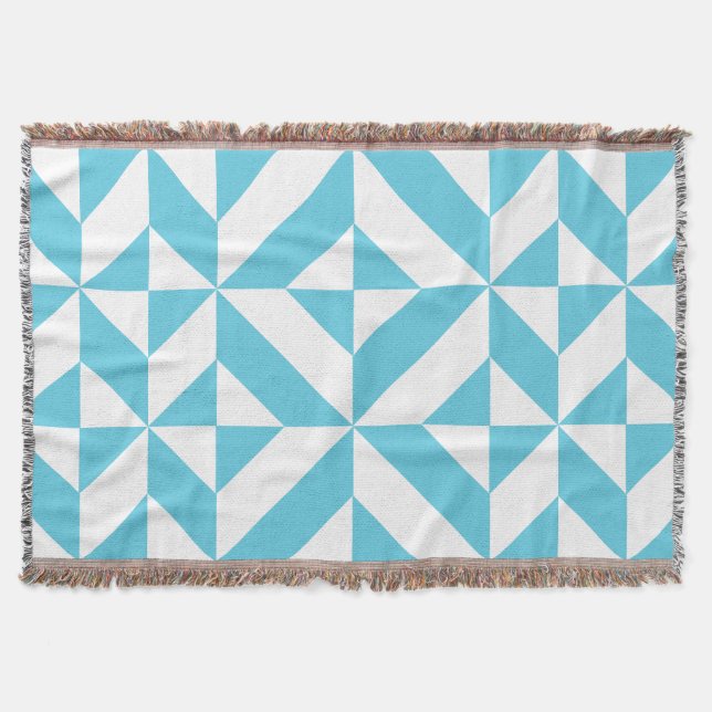 Couverture Patters de Ocean Blue Geometric Deco (Devant)