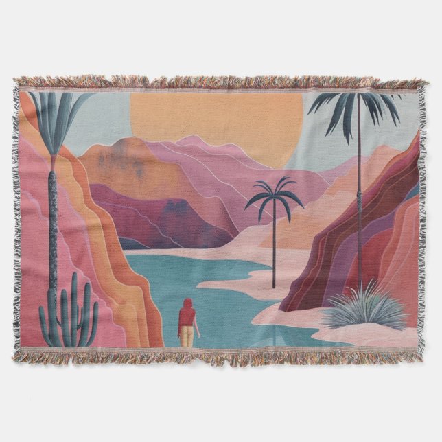 Couverture Paysage Abstrait de Boho (18) (Devant)