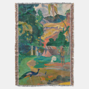 Couverture Paysage de Paul Gauguin Matamoe avec Peacocks