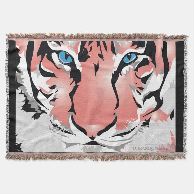 COUVERTURE PEACH TIGER JETER BLANKET (Devant)