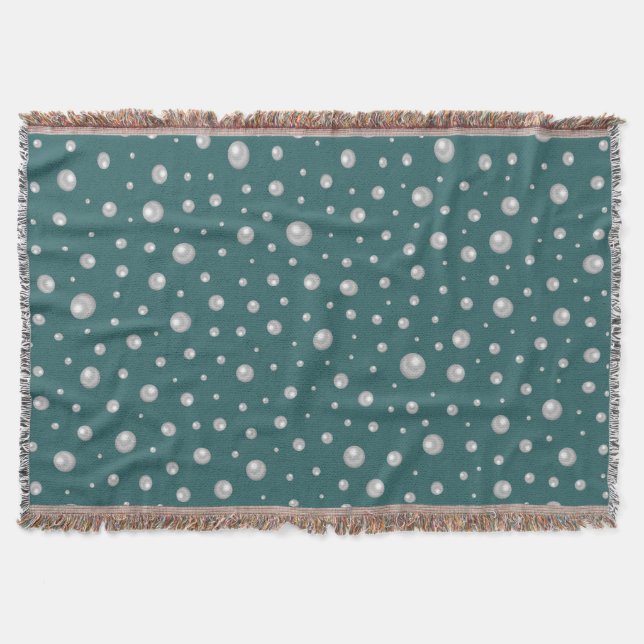 Couverture Pearl Pattern on Transformative Teal Background (Devant)