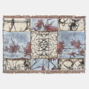 Couverture Peinture abstraite lambrissée de Scrollwork