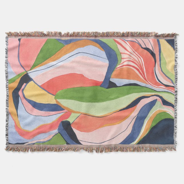 Couverture Peinture artistique abstraite par bloc de couleur  (Devant)