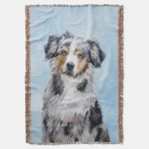 Couverture Peinture de berger américaine miniature - Chien Ar