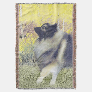 Couverture Peinture en teint de Keeshond - jolie art original