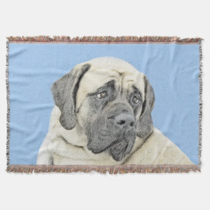 Couverture Peinture Mastiff (Fawn) anglaise - Art Chien origi