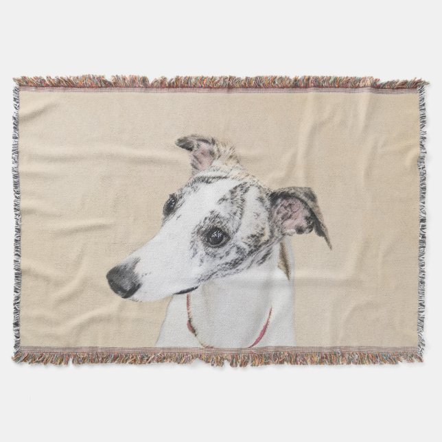Couverture Peinture Whippet - Jolie art original chien (Devant)