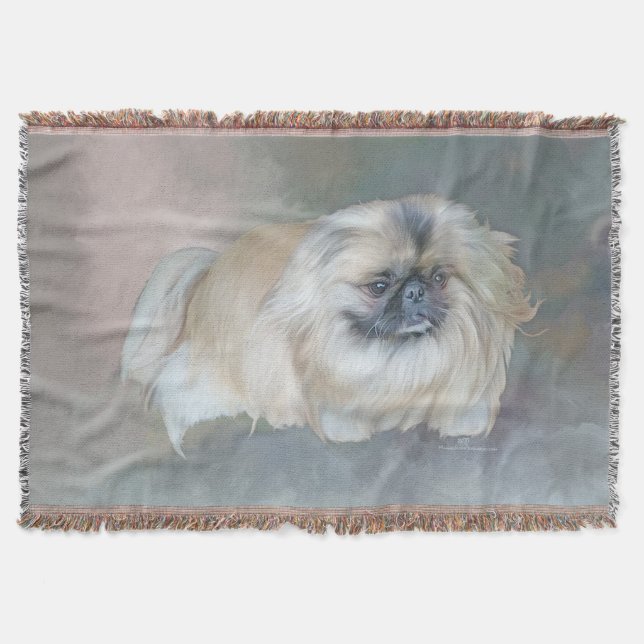 Couverture Pékinois sur Taupe (Devant)