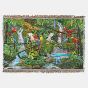 COUVERTURE PERROQUETS DANS LE PARADIS