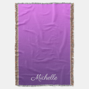 Couverture Personalisé violet ombre