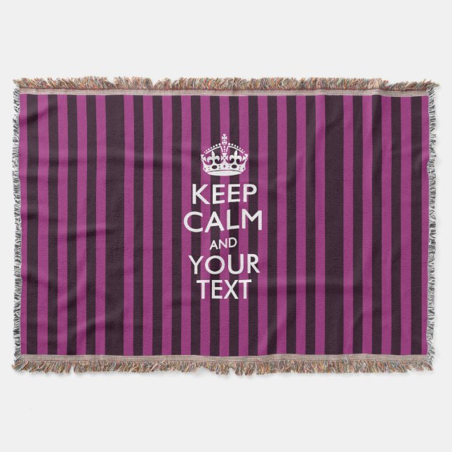 Couverture Personnalisé Conserver le calme et votre texte pou (Devant)