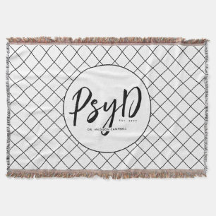 Couverture Personnalisé Elegant PsyD Docteur en Psychologie