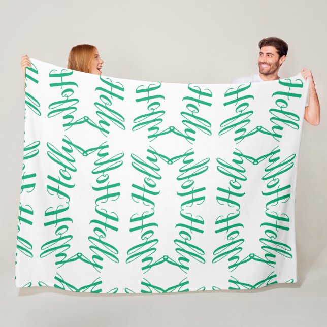 Couverture personnalisée d'ouatine de "houx" (En situation)