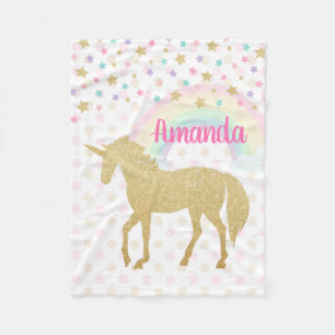 Couverture personnalisée d'ouatine de licorne