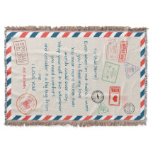 Couverture personnalisée en Sherpa - Nous vous aim