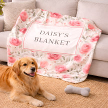 Couverture personnalisée en Sherpa pour chien à mo