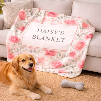 Couverture personnalisée en Sherpa pour chien à mo
