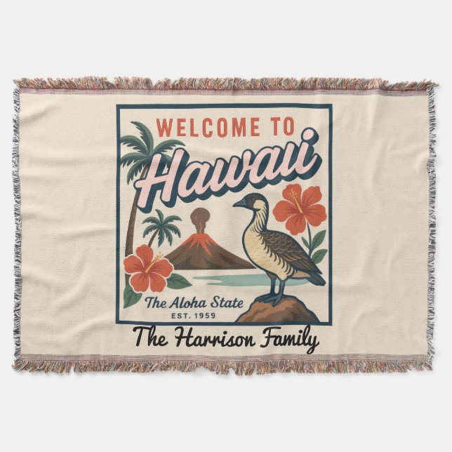Couverture personnalisée Hawaï (Devant)
