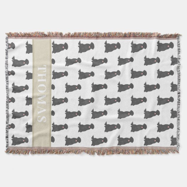 Couverture Personnalisée Labrador Retriever Noir R (Devant)
