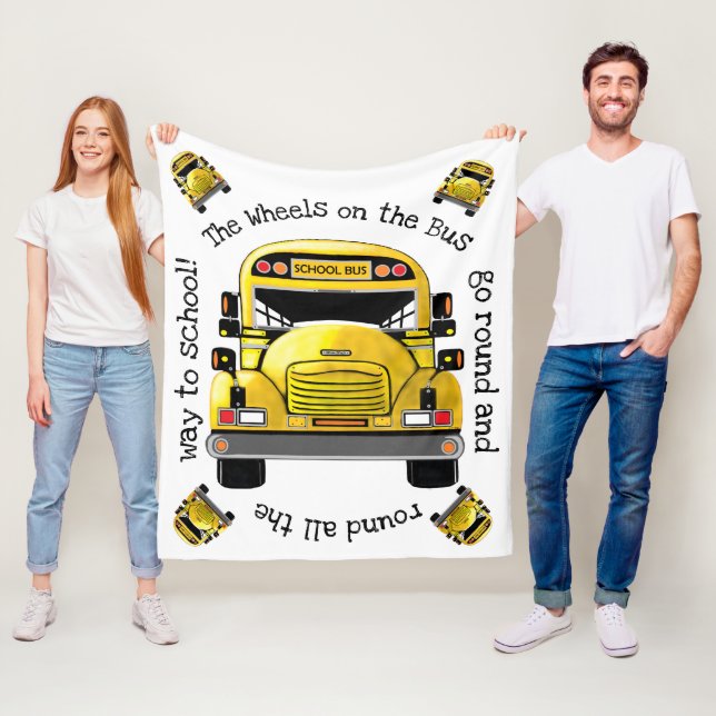 Couverture personnalisée par autobus scolaire (En situation)