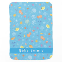 Couverture personnalisée pour bébé avec des animau